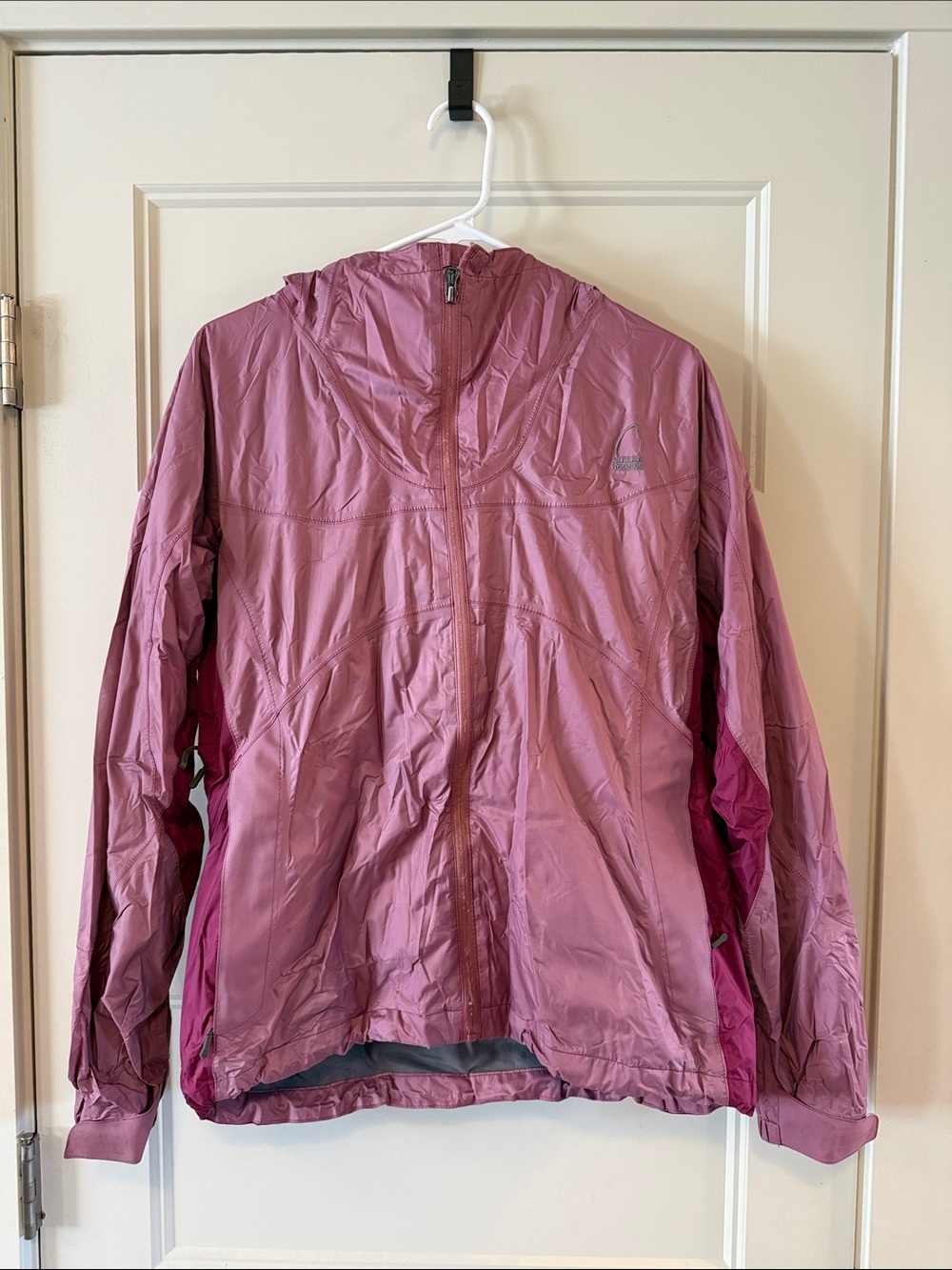 Kids Hooded Lightweight Rain Jacket - Mauve Pink